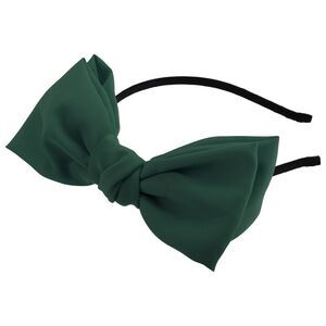 Satin Bow Knot Headband Fashion Hairband Green 0.31 Inch Wide